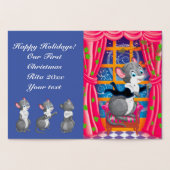 Carte Dorée Les souris jouent à un concert (Intérieur)