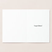 Carte Dorée Lesbienne mariées blanche et or mariage (Intérieur)