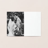 Carte Dorée Lettre B Nom du monogramme initial élégant (Intérieur)