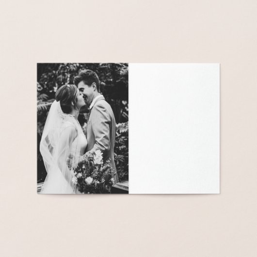 Carte Dorée Lettre B Nom du monogramme initial élégant (Intérieur)