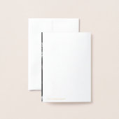 Carte Dorée Lettre B Nom du monogramme initial élégant (Derrière avec enveloppe)