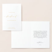 Carte Dorée Lettre Ellesmere À Mon Mari Jour De Mariage (Affichage)