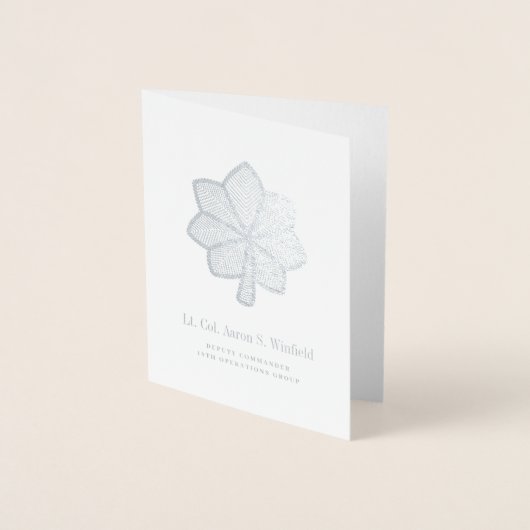 Carte Dorée Lieutenant-colonel (Devant)