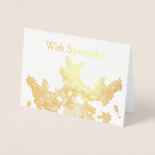 Carte Dorée Lilacs violet Sympathy Gold (Devant)