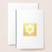 Carte Dorée Lion Du Jour De Jérusalem Avec Drapeau (Derrière avec enveloppe)