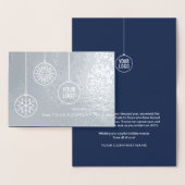 Carte Dorée Logo d'affaires Noël Ornements de Noël (Affichage)
