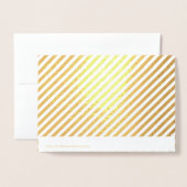 Carte Dorée Logo d'entreprise Certificat cadeau plié Gold (Derrière avec enveloppe)