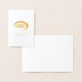 Carte Dorée Logo personnalisé (Affichage)