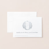 Carte Dorée Loup solitaire dans WInter (Derrière avec enveloppe)