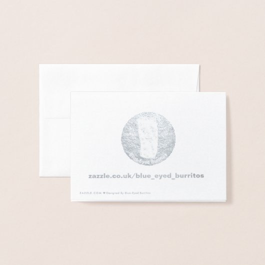 Carte Dorée Loup solitaire dans WInter (Derrière avec enveloppe)