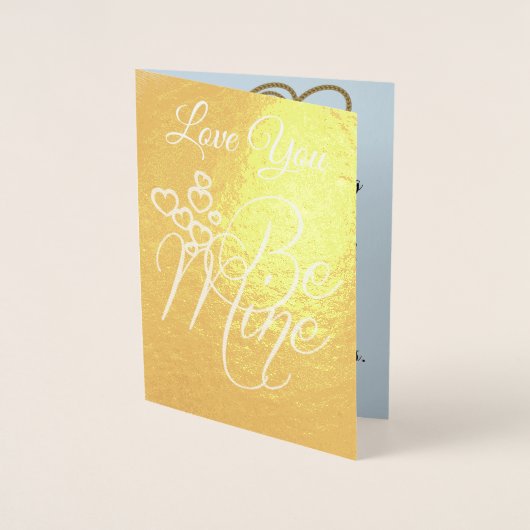 Carte Dorée Love Heart Romantic Flora Love Destiny Destiny (Devant)