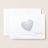 Carte Dorée LOVE Multi-Language Custom Text Real (Derrière avec enveloppe)
