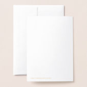 Carte Dorée Love Script Modern Custom Mariage chrétien (Derrière avec enveloppe)