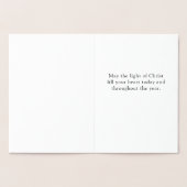 Carte Dorée Lumière chrétienne du Christ (Intérieur)