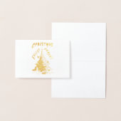 Carte Dorée Lumière de Noël (Affichage)