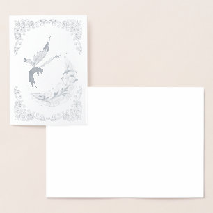 Carte Dorée Lune de chat cosmique
