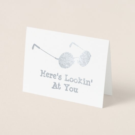 Carte Dorée Lunettes rondes - Voici les spécifications de vous (Devant)