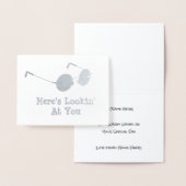 Carte Dorée Lunettes rondes - Voici les spécifications de vous (Affichage)