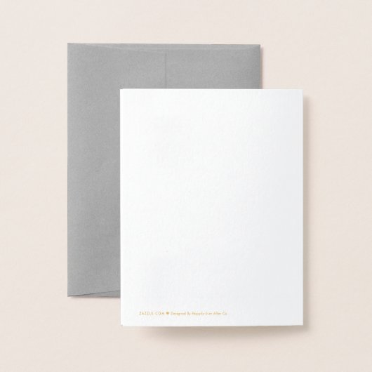 Carte Dorée Luxe Joyeux Jamais Après Le Cadeau Mariage Islamiq (Derrière avec enveloppe)