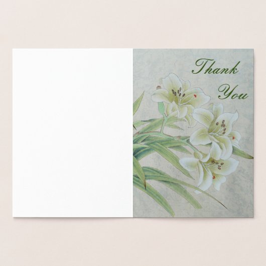 Carte Dorée Lys blancs (Intérieur)