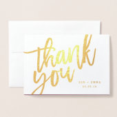 Carte Dorée M. et Mme Merci de photographier un vrai film (Devant avec enveloppe)