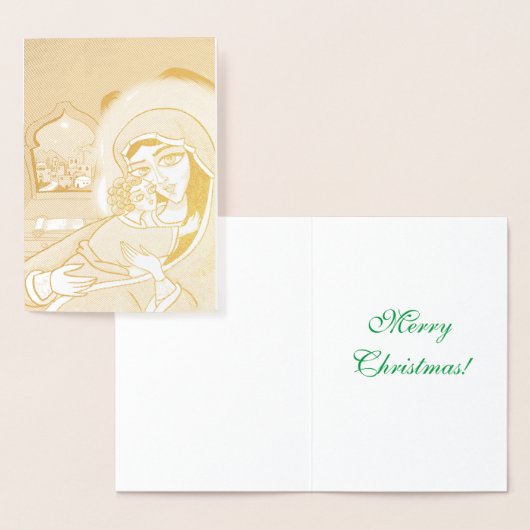 Carte Dorée Madonna et l'enfant (Affichage)