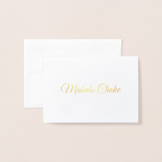 Carte Dorée Mahalo Choke (Devant avec enveloppe)