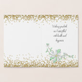 Carte Dorée Maman et Papa Pâques VRAI FOILE (Intérieur)