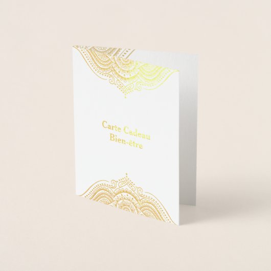 Carte Dorée Mandala doré (Devant)