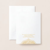 Carte Dorée Mandala doré (Derrière avec enveloppe)