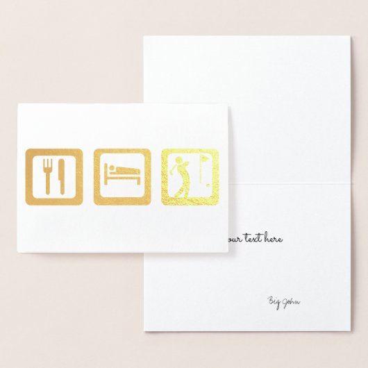 Carte Dorée Mange Sleep Golf pour le Fanatic Golf (Affichage)