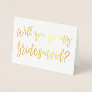 Carte Dorée Mariage Bridesmaid