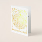 Carte Dorée Mariage de Jérusalem Mandala (Devant)