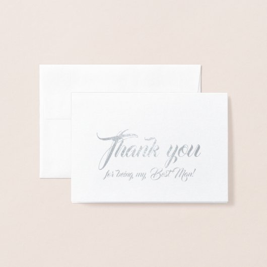 Carte Dorée Mariage de Merci (Devant avec enveloppe)