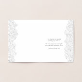 Carte Dorée Mariage de plage d'étoiles de mer (Intérieur)