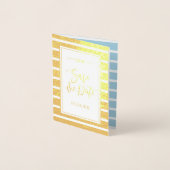 Carte Dorée Mariage du phare d'Ocean Mountain Enregistrer la d (Devant)