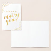 Carte Dorée Mariage Je ne peux pas attendre de t'épouser (Affichage)