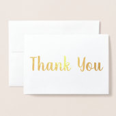 Carte Dorée Mariage Merci (Devant avec enveloppe)