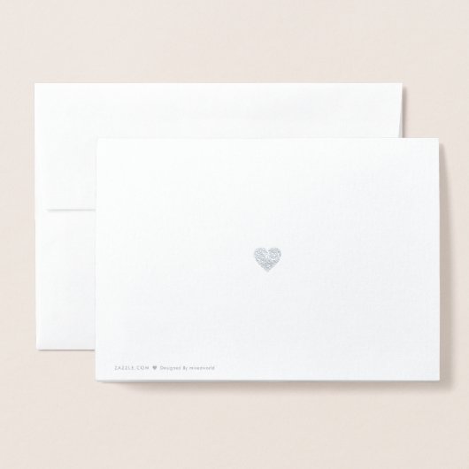 Carte Dorée mariage photo keepsaké (Derrière avec enveloppe)