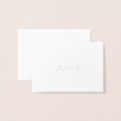 Carte Dorée Mariage RSVP RSVP en argent officiel (Devant avec enveloppe)