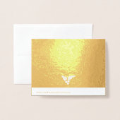 Carte Dorée Marié et Joyeux - sainte baie d'or de Noël (Derrière avec enveloppe)