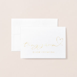 Carte Dorée Mariée romantique à Groom cadeau à mon Mariage de