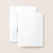 Carte Dorée Marry & Joyeux Mariage de couronne de Noël Photo (Derrière avec enveloppe)