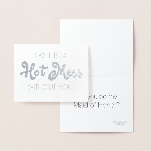 Carte Dorée Masse chaude | Drôle de servante ou de servante d' (Affichage)