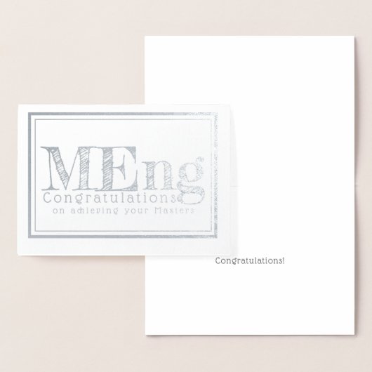 Carte Dorée Masters of Engineering (Affichage)