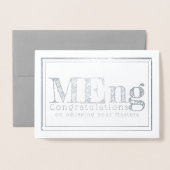 Carte Dorée Masters of Engineering (Devant avec enveloppe)