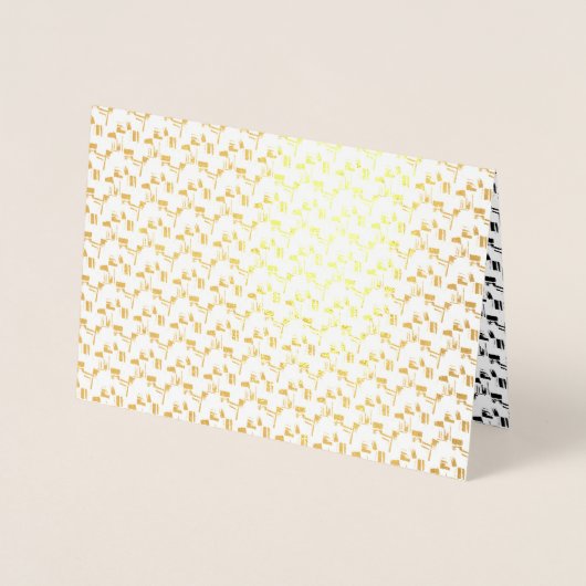 Carte Dorée Meilleure langue Design Vingt-Six (Devant)