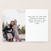 Carte Dorée Meilleure Maman Ever Gold Foil Photo Message perso (Intérieur)