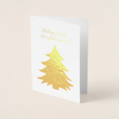 Carte Dorée Meilleurs Vœux pour la Saison (Devant)