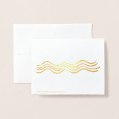 CARTE DORÉE MELE KALIKIMAKA HAWAIIAN CHRISTMAS CARD FOIL (Derrière avec enveloppe)